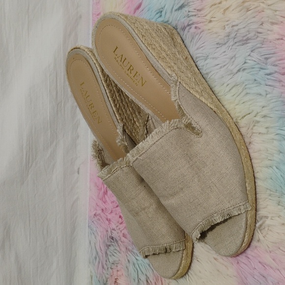 Lauren Ralph Lauren Shoes - NWOT Lauren Ralph Lauren Carlynda Espadrille Wedge Sandals Sz.8.5